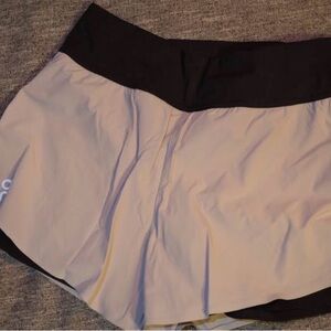 On Running Black and Gray Shorts